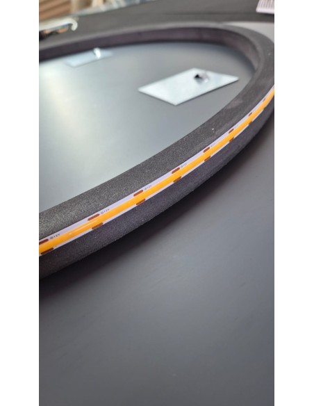 LUSTRO OKRĄGŁE LED 60cm SZLIFOWANE LUSTRO ŁAZIENKOWE