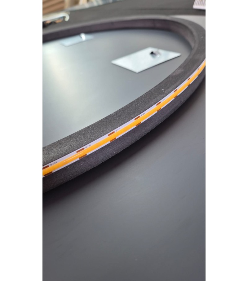 LUSTRO OKRĄGŁE LED 70cm SZLIFOWANE LUSTRO ŁAZIENKOWE