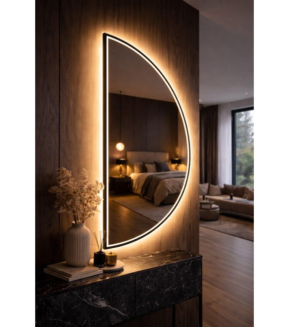 LUSTRO PÓŁOKRĄGŁE KSIĘŻYC 140x70 LED *NOWOŚĆ* 2