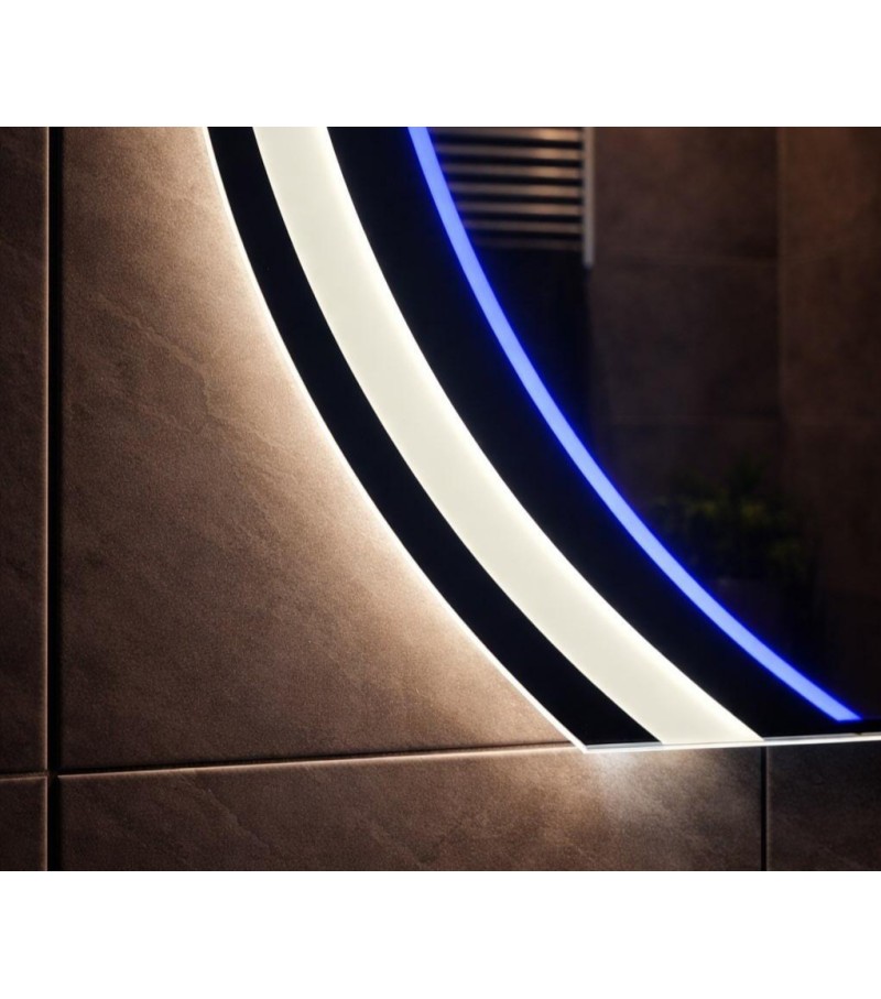LUSTRO LED AURA BLUE 70cm NOWOCZESNE LUSTRO ŁAZIENKOWE LED CZUJNIK RUCHU