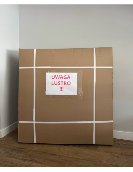 LUSTRO PÓŁOKRĄGŁE KSIĘŻYC LED 90x45 cm
