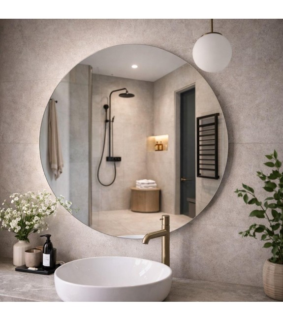 LUSTRO OKRĄGŁE fi 120cm DO ŁAZIENKI POKOJU