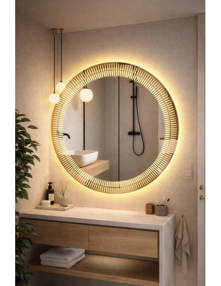 LUSTRO OKRĄGŁE LED 70cm NOWOŚĆ