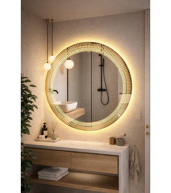 LUSTRO OKRĄGŁE LED 80cm NOWOŚĆ