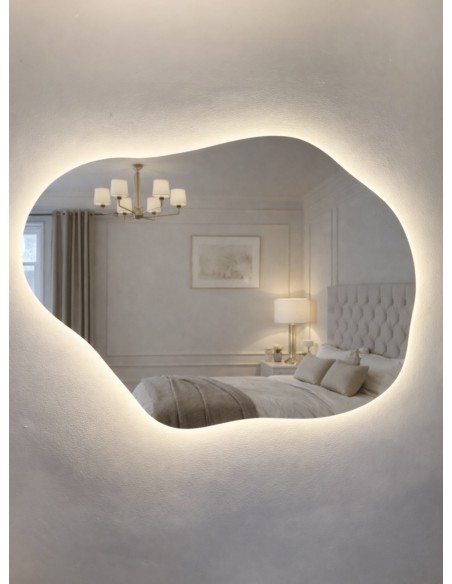 LUSTRO LED CHMURKA 110x80cm PODŚWIETLANE