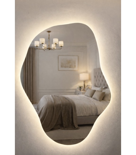 LUSTRO LED CHMURKA 110x80cm PODŚWIETLANE 2