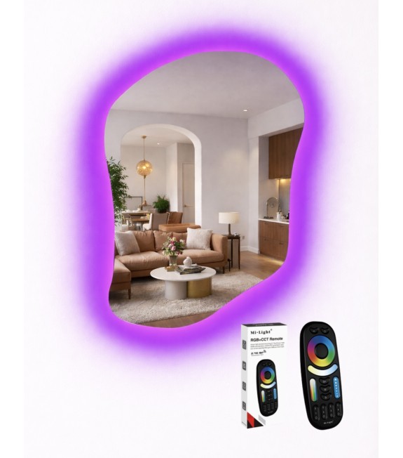 LUSTRO LED RGB 110x80 CHMURKA + pilot 2